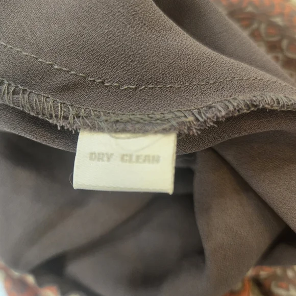 100% Silk Y2K Ruffled Paisley Floral Maxi Skirt Pink Cream Womens Size 14 - Picture 10 of 11